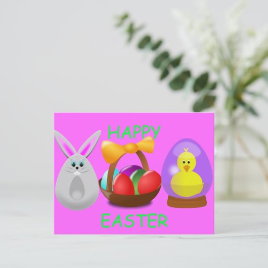 Osterspass Feiertagspostkarte (Stehend Vorderseite)