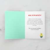 Osterspezialmutter Gelb Rosa Blaue Chicken Feiertagskarte (Innenseite)