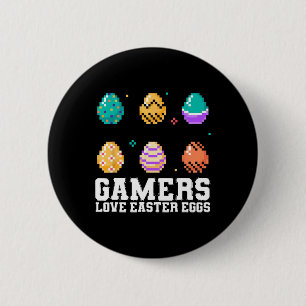 Osterspiele Liebe Ostereier-Gamer Button