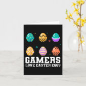 Osterspiele Liebe Ostereier-Gamer Karte (Gelbe Blume)