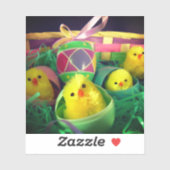 Osterstäbchen Aufkleber (Blatt)