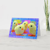 Osterstäbchen Feiertagskarte (Vorderseite)