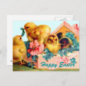 Osterstäbchen Feiertagspostkarte (Vorne/Hinten)