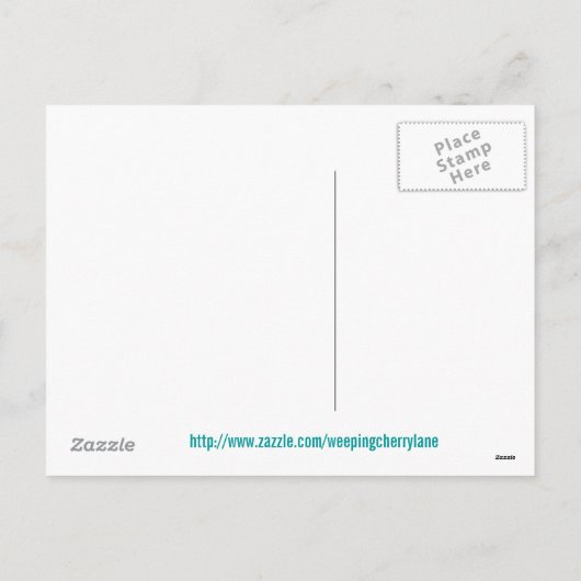 Osterstäbchen Feiertagspostkarte (Rückseite)