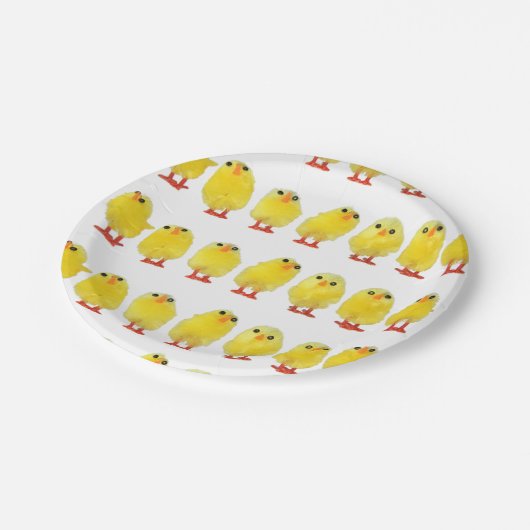 Osterstäbchen Pappteller (Schrägansicht)