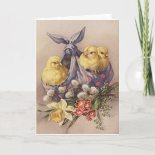 Osterstäbchen sammeln feiertagskarte