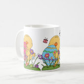 Osterstäbchen-Tasse Kaffeetasse (Vorderseite Links)