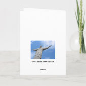 Osterstatue Feiertagskarte (Rückseite)