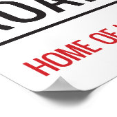 Osterstraße Stadion Street Schild (Ecke)