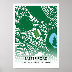 Osterstraßen-Stadionposter - Zuhause des Hibernian Poster