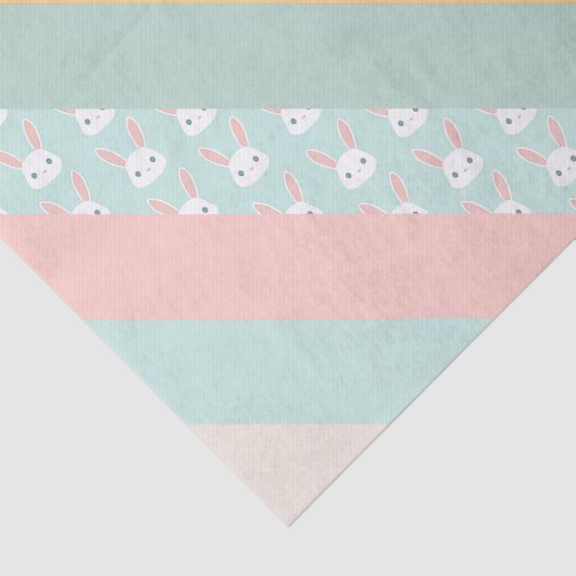 Osterstreifen in Bunnies und Eiern Seidenpapier (Ausschnitt)