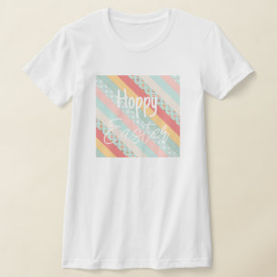 Osterstreifen in Bunnies und Eiern T-Shirt