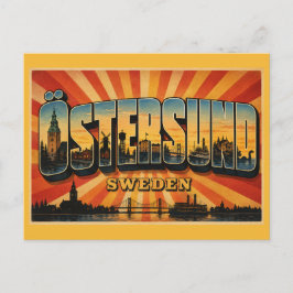 Östersund Schweden Seeblick Schönheit Postkarte