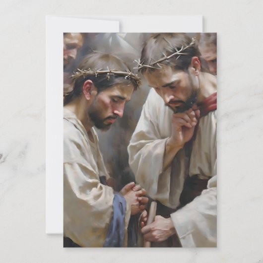 Osterszene C - Öle Feiertagskarte (Vorderseite)