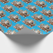 Ostertabby Kitten Geschenkpapier (Ecke)