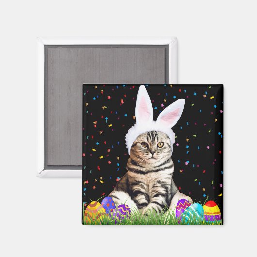 Ostertabby Magnet (Vorderseite/Rückseite)
