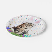 Ostertabby Pappteller (Schrägansicht)