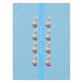 Ostertablette Zwei Kaninchen & Ostereier Tischdecke (Vorderseite)