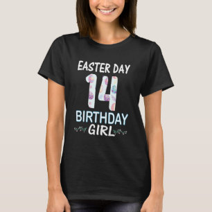 Ostertag 14. Geburtstag Geboren Ostern Acht 14 Yr T-Shirt