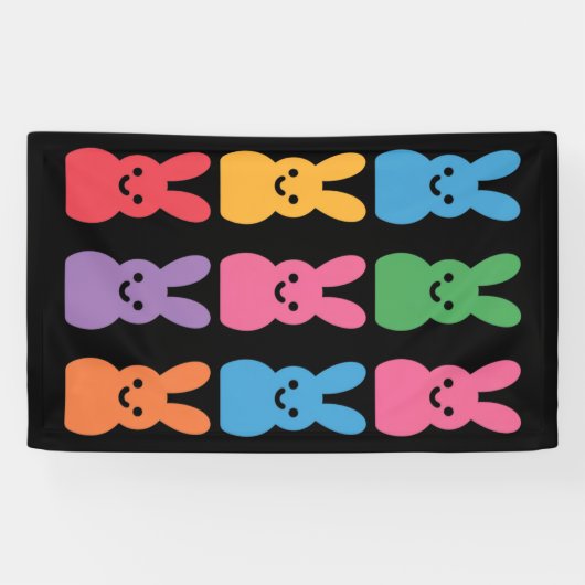 Ostertag Bunny Eggs Kariert Leopard Banner (Horizontal)