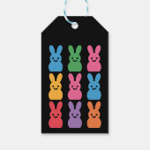 Ostertag Bunny Eggs Kariert Leopard Geschenkanhänger (Rückseite)