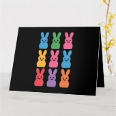 Ostertag Bunny Eggs Kariert Leopard Karte (Gelbe Blume)