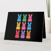 Ostertag Bunny Eggs Kariert Leopard Karte (Vorderseite)