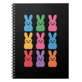 Ostertag Bunny Eggs Kariert Leopard Notizblock (Vorderseite)