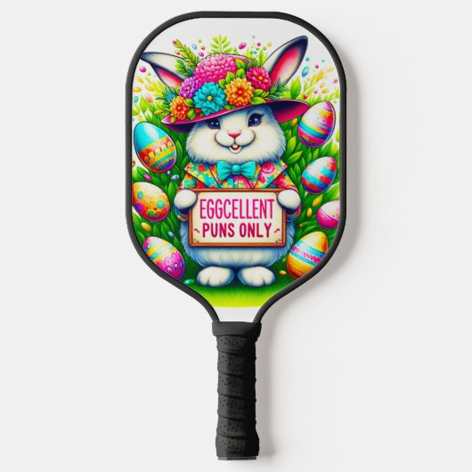 Ostertag Bunny Rabbit Egge Design Pickleball Schläger (Vorderseite)