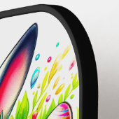 Ostertag Bunny Rabbit Egge Design Pickleball Schläger (Linke Seite)