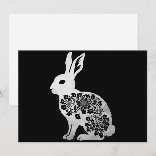 Ostertag Bunny Rabbit Feiertagskarte (Vorne/Hinten)