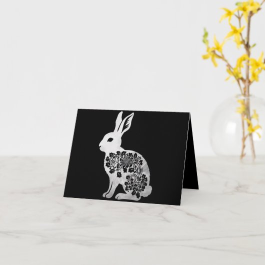 Ostertag Bunny Rabbit Karte (Gelbe Blume)