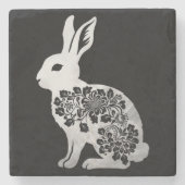 Ostertag Bunny Rabbit Steinuntersetzer (Vorderseite)
