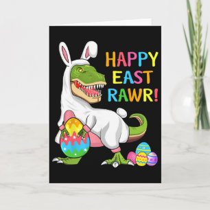 Ostertag Dinosaurier Lustig Glücklicher Ostrawr T  Karte