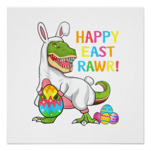 Ostertag Dinosaurier Lustig Glücklicher Ostrawr T  Poster
