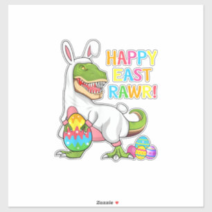 Ostertag Dinosaurier Lustig Happy Eastrawr T Rex O Aufkleber