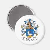 Ostertag-Familienwappen Magnet (Vorderseite/Rückseite)