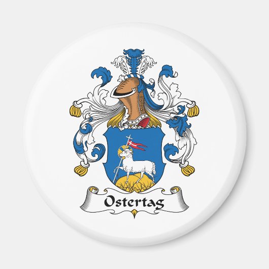 Ostertag-Familienwappen Magnet (Vorne)