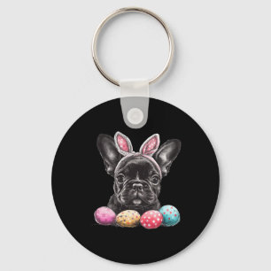 Ostertag Frenchie Hund Ostern Frenchie Hund Ostern Schlüsselanhänger