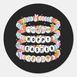 Ostertag Freundschaft Bracelet Ostern Bunny Egg F Runder Aufkleber