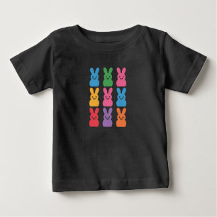 Ostertag Hase Eier Kariert Leopard Baby T-shirt