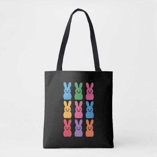 Ostertag Hase Eier Kariert Leopard Tasche (Vorderseite)