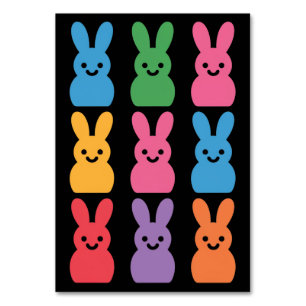 Ostertag-Hasen-Eier Kariert Leopard Tischnummer