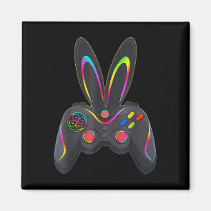 Ostertag Jungen Gamer Videospiel Controller Hase Magnet