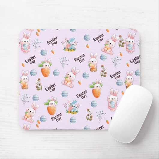 Ostertag Kaninchen Muster Maus Pad Mousepad (Mit Mouse)