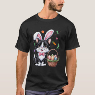 Ostertag Katze Bunny Ohren Ostereier Kaninchen Män T-Shirt