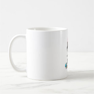 Ostertag Katze Hasenohren Eier Grafik Männer Fraue Kaffeetasse