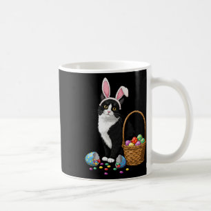 Ostertag Katze Hasenohren Eier Grafik Männer Fraue Kaffeetasse
