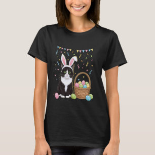 Ostertag Katze Hasenohren Eier Shirt Männer Frauen