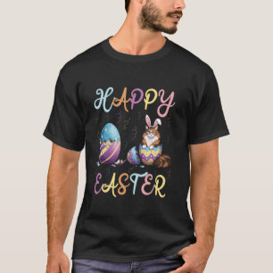 Ostertag Katze Hasenohren Eier Shirt Männer Frauen